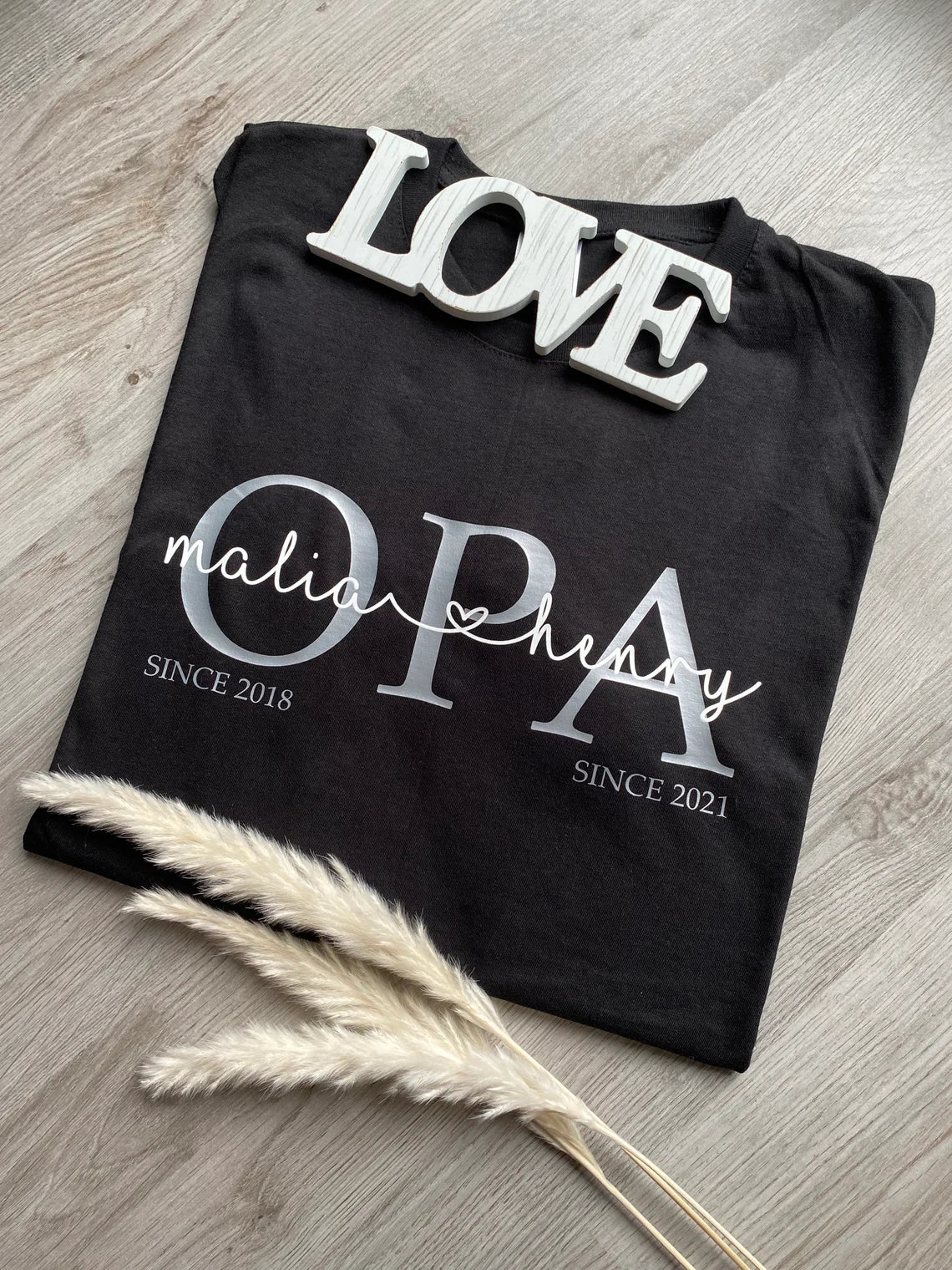 Opa T-Shirt | Opa Shirt Kindernamen | personalisiertes Vatertagsgeschenk | personalisiertes Opa T-Shirt | Opa Statementshirt | Opa Shirt