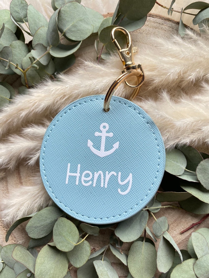 personalisierter Anhänger | Kindergartenkind | Schulkind | Rund | Geschenk | mit Name | Junge | Mädchen | Krippenkind | Schlüsselanhänger