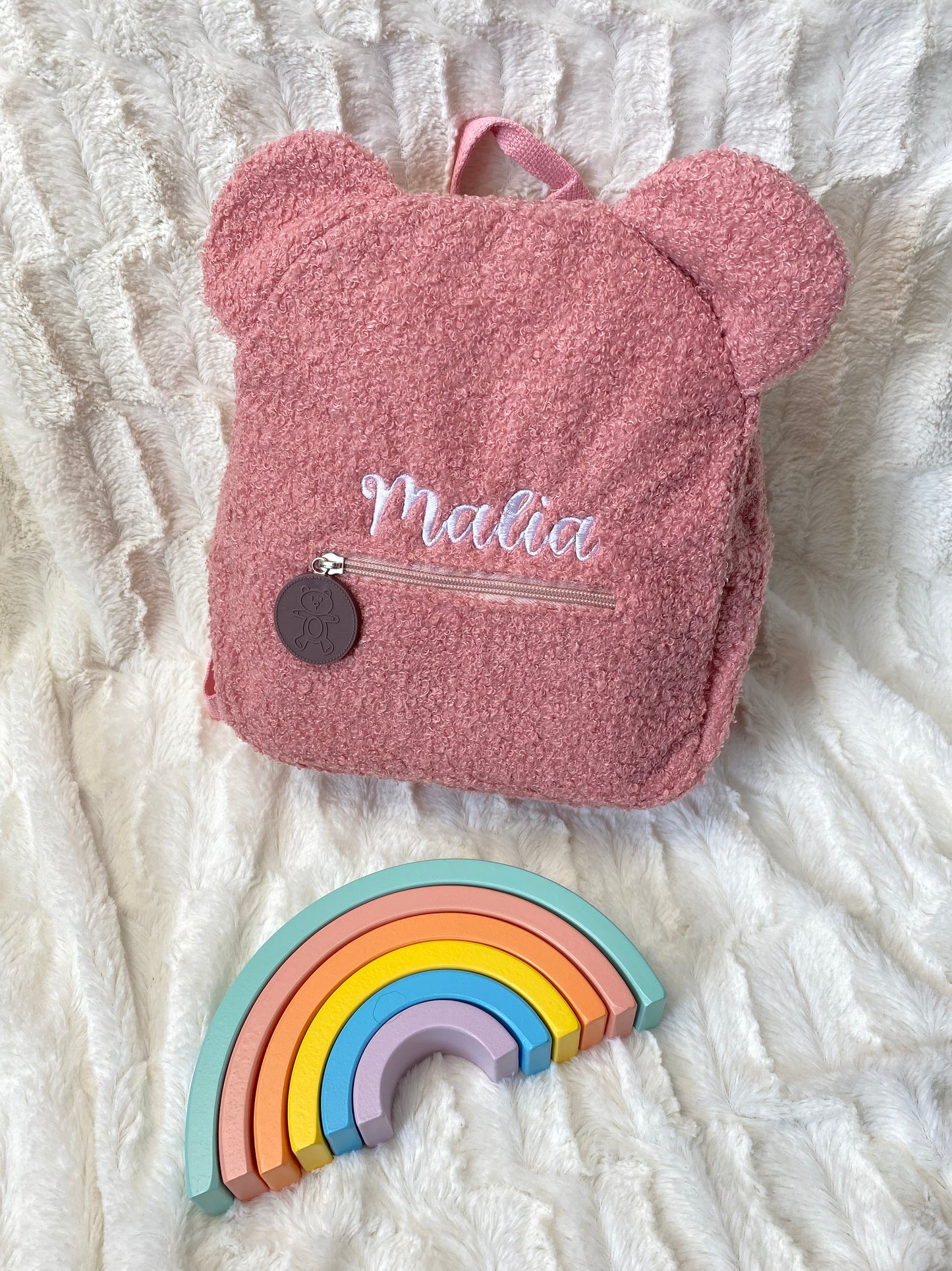 Kinder Rucksack | mit Name | Teddyrucksack | Teddyohren | personalisiert | Gesckenk | Kita | Kindergarten | Baby | Krippe | Geburt | Sport