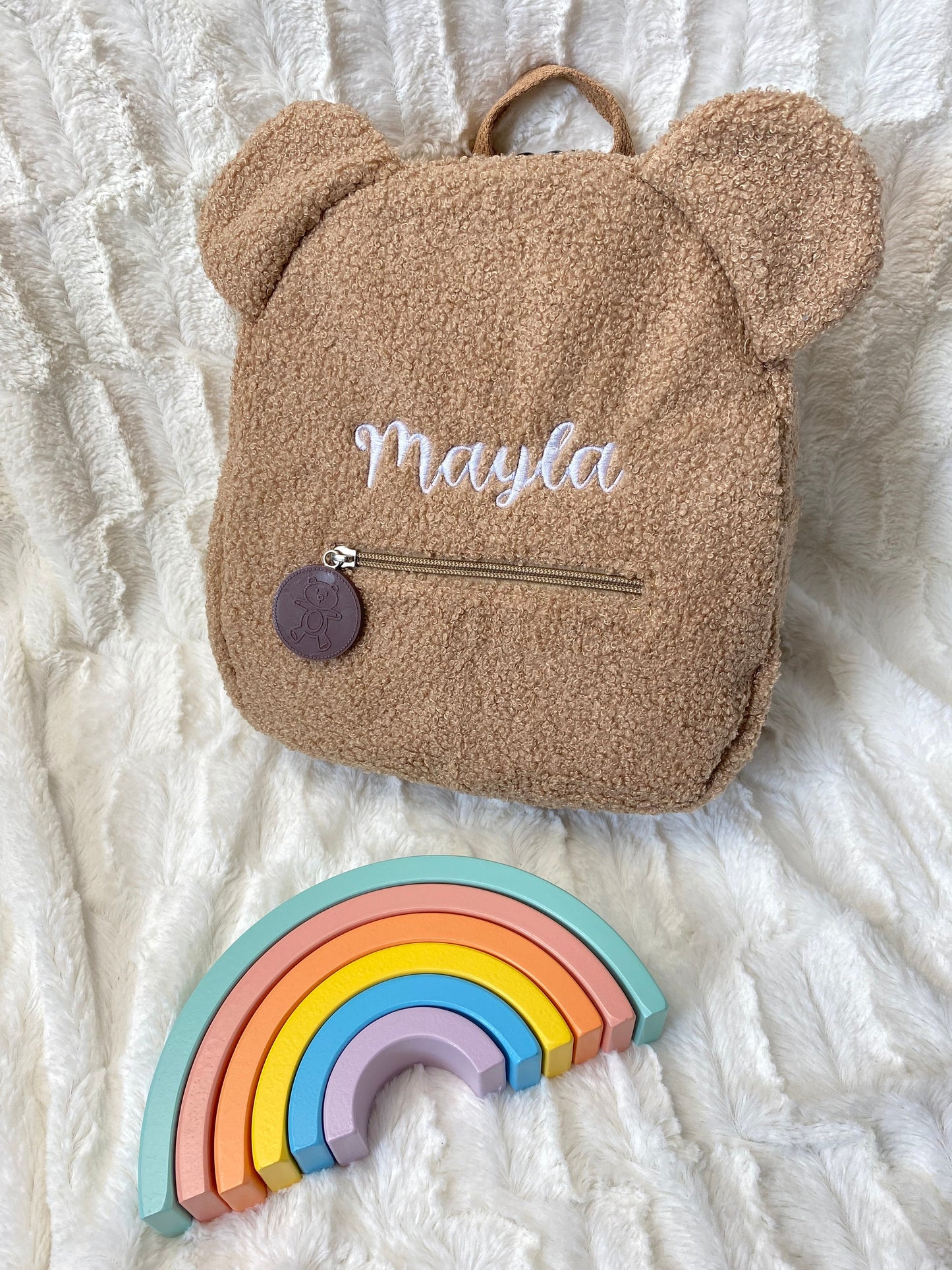 Kinder Rucksack | mit Name | Teddyrucksack | Teddyohren | personalisiert | Gesckenk | Kita | Kindergarten | Baby | Krippe | Geburt | Sport