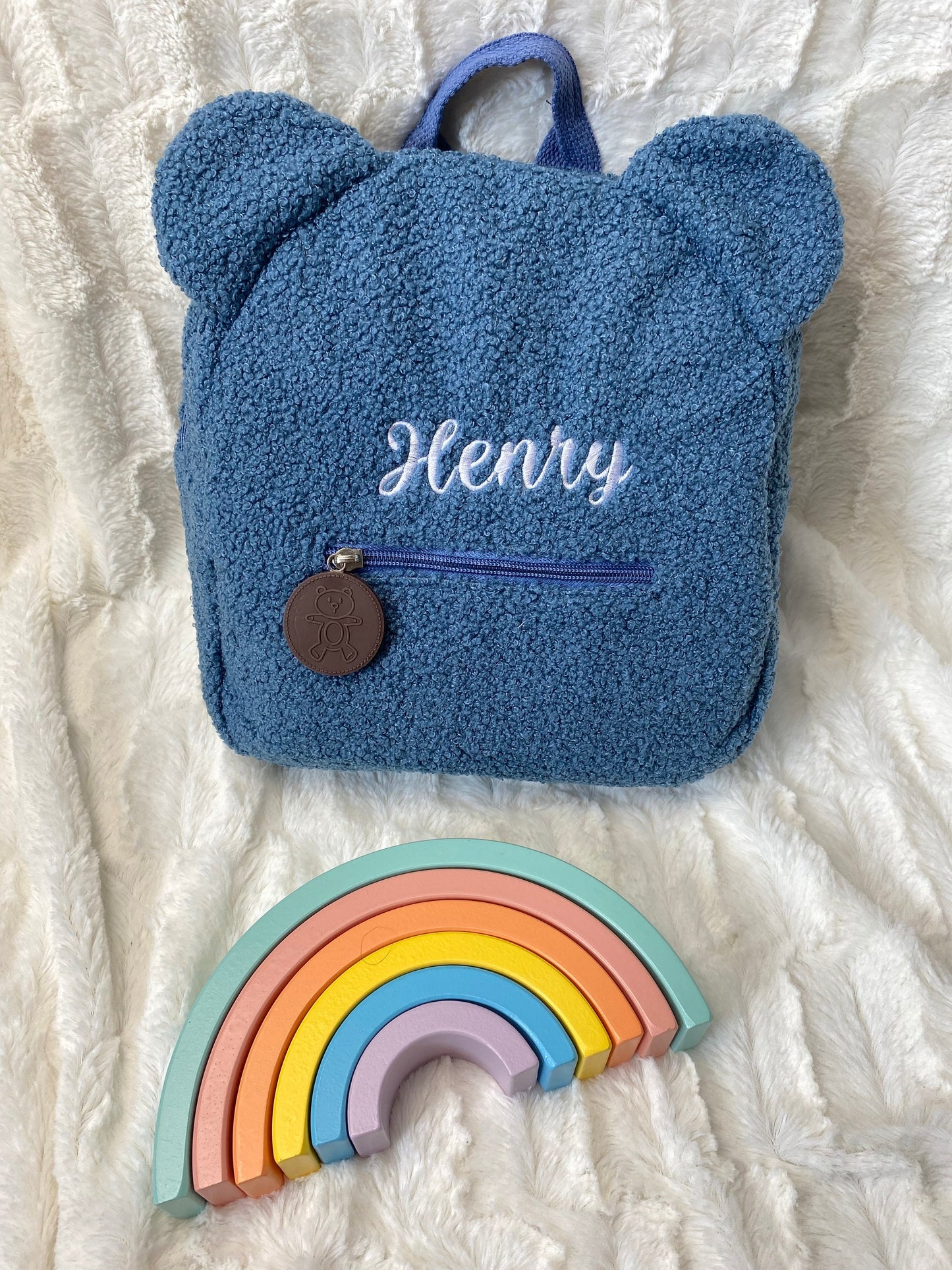 Kinder Rucksack | mit Name | Teddyrucksack | Teddyohren | personalisiert | Gesckenk | Kita | Kindergarten | Baby | Krippe | Geburt | Sport