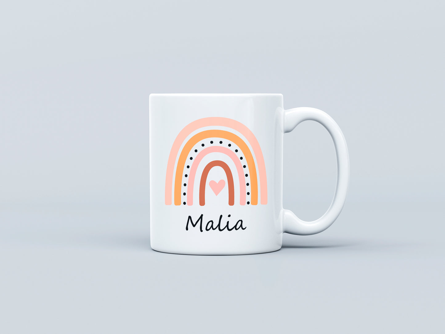 Tasse mit Name | Tasse personalisiert | Tasse mit Wunschname | Regenbogen Tasse | Geschenk