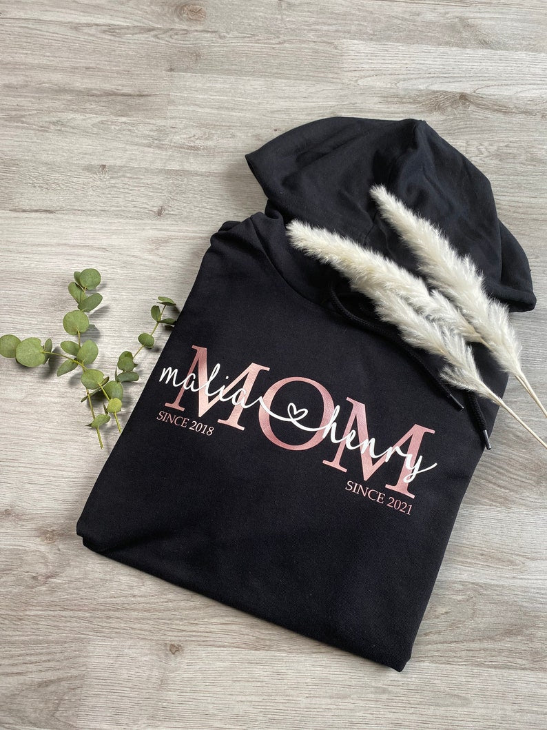 Mama Hoodie | Mom Hoodie Kindernamen | personalisiertes Muttertagsgeschenk | personalisierter Mom Hoodie | MOM Hoodie