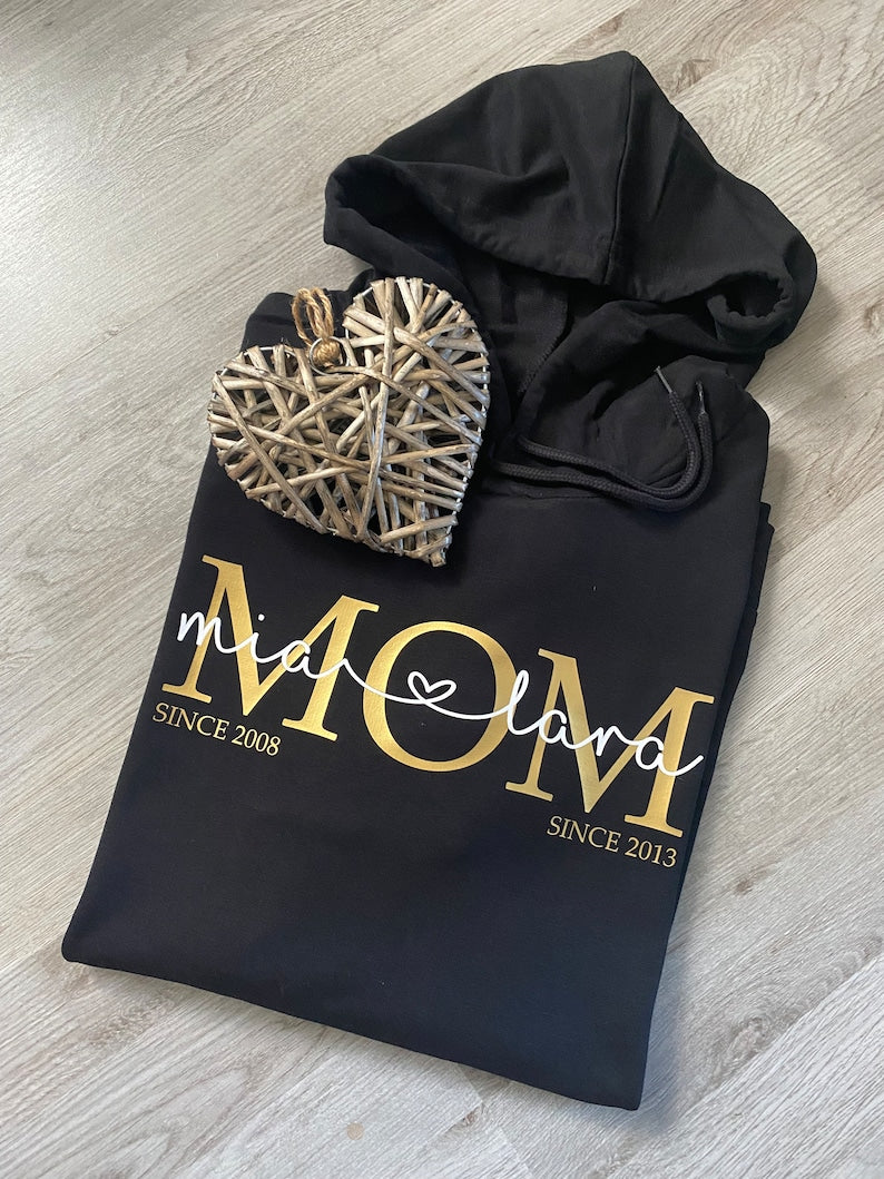Mama Hoodie | Mom Hoodie Kindernamen | personalisiertes Muttertagsgeschenk | personalisierter Mom Hoodie | MOM Hoodie