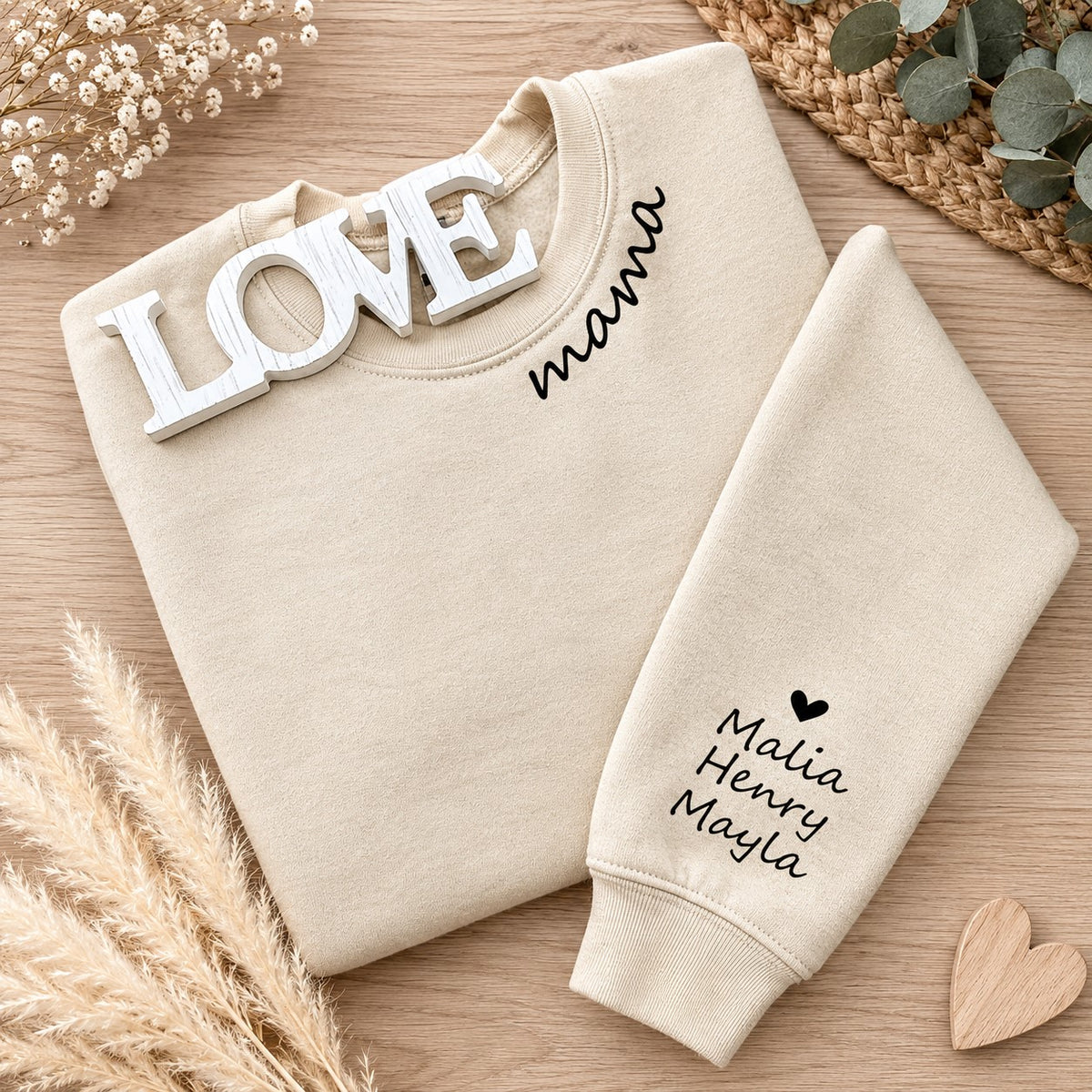 Mama Sweater personalisiert | Sweatshirt mit Kindernamen | Mama Pullover | Geschenk für Mama | Muttertagsgeschenk | Geschenk zur Geburt