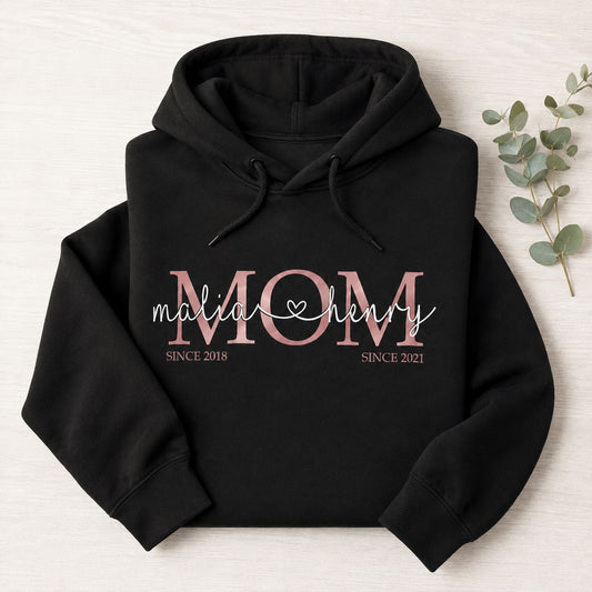 Mama Hoodie | Mom Hoodie Kindernamen | personalisiertes Muttertagsgeschenk | personalisierter Mom Hoodie | MOM Hoodie