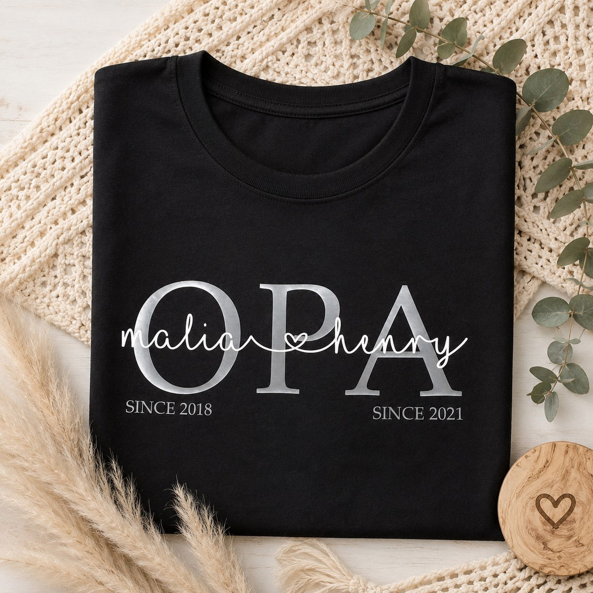 Opa T-Shirt | Opa Shirt Kindernamen | personalisiertes Vatertagsgeschenk | personalisiertes Opa T-Shirt | Opa Statementshirt | Opa Shirt